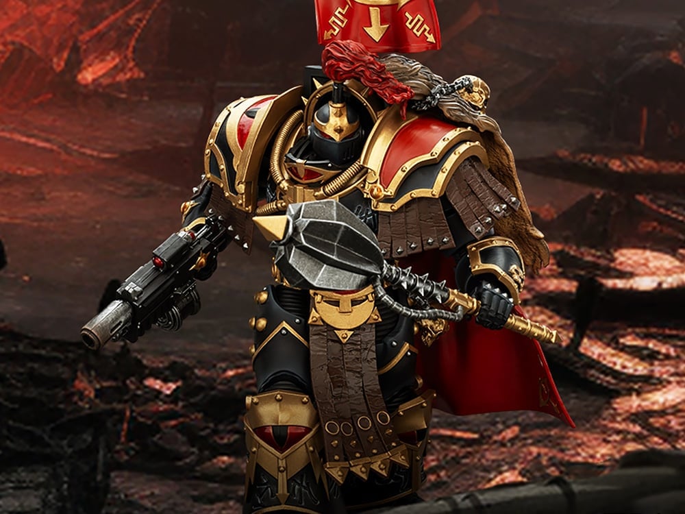 Warhammer: The Horus Heresy Sons of Horus Legion Cataphractii Praetor with Combi-Melta and Power Maul 1/18 Scale Action Figure Gallery Image 1