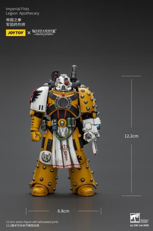 Warhammer: The Horus Heresy Imperial Fists Legion Apothecary 1/18 Scale Action Figure Gallery Image 11
