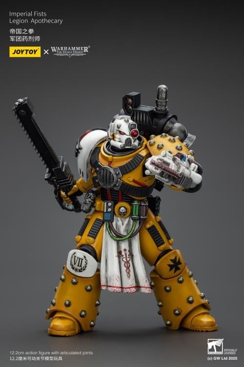 Warhammer: The Horus Heresy Imperial Fists Legion Apothecary 1/18 Scale Action Figure Gallery Image 9