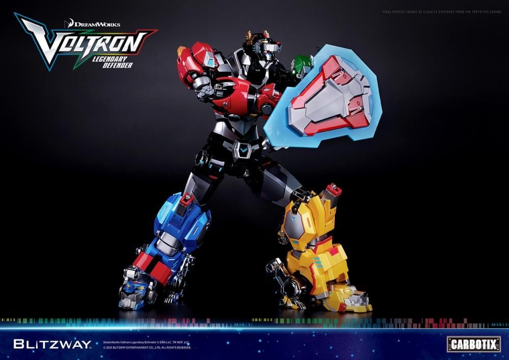 Voltron: Legendary Defender Carbotix 10th Anniversary Voltron (Standard Edition Ver.) Action Figure Gallery Image 6