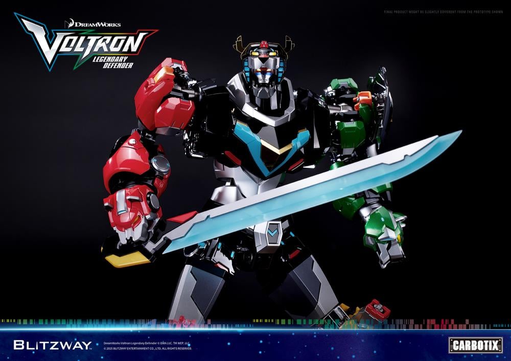 Voltron: Legendary Defender Carbotix 10th Anniversary Voltron (Standard Edition Ver.) Action Figure Gallery Image 20