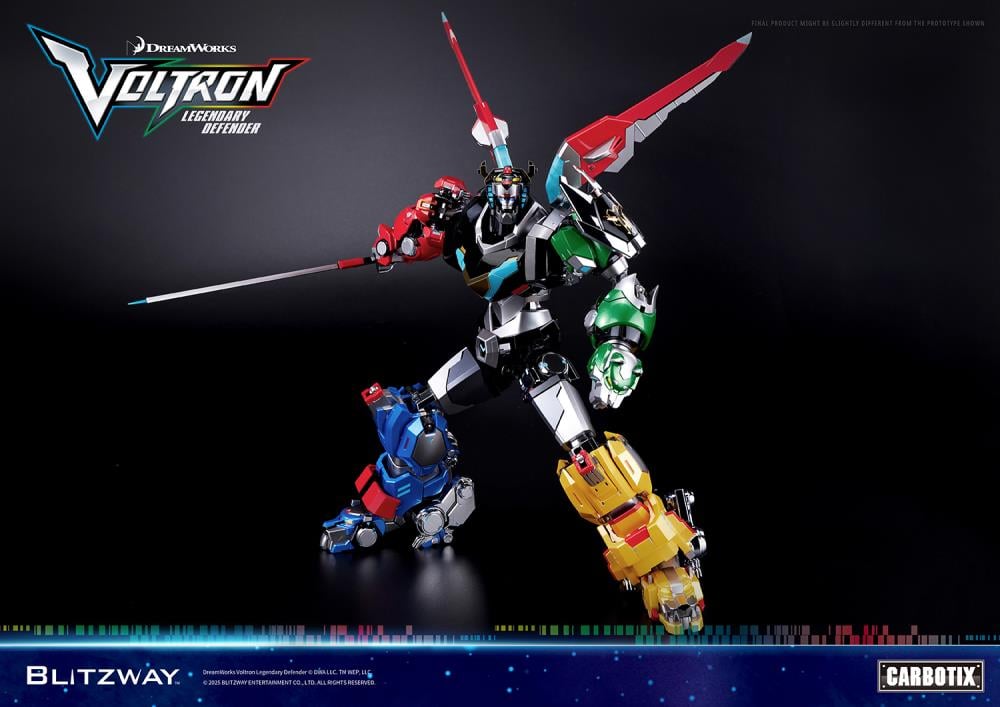 Voltron: Legendary Defender Carbotix 10th Anniversary Voltron (Standard Edition Ver.) Action Figure Gallery Image 19
