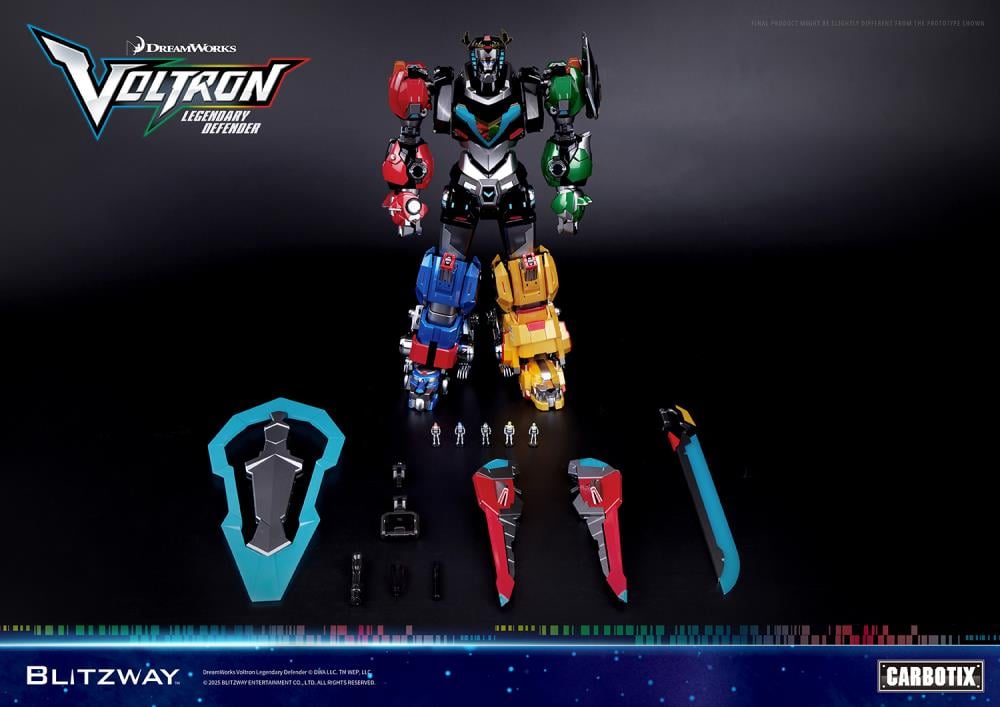 Voltron: Legendary Defender Carbotix 10th Anniversary Voltron (Standard Edition Ver.) Action Figure Gallery Image 23