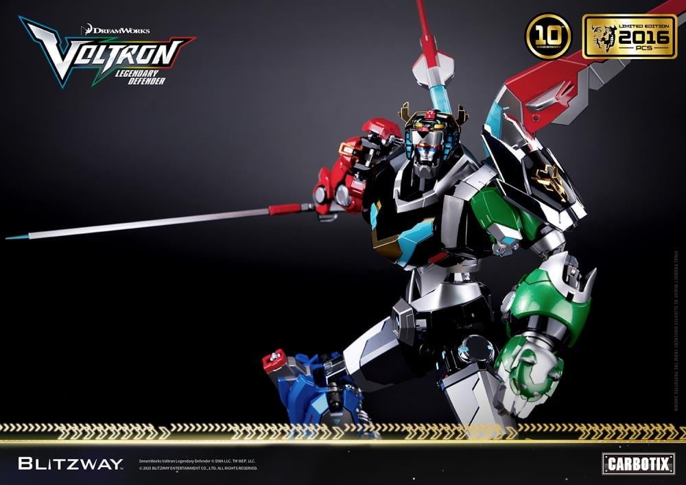 Voltron: Legendary Defender Carbotix 10th Anniversary Voltron (Special Limited Edition Ver.) Action Figure Gallery Image 18