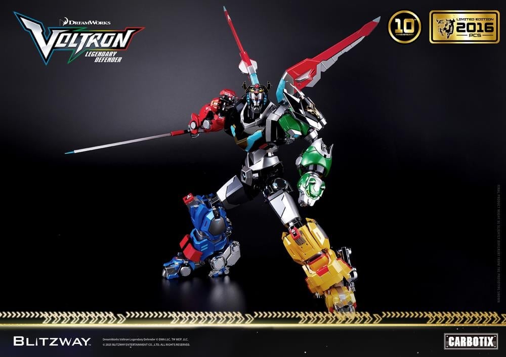 Voltron: Legendary Defender Carbotix 10th Anniversary Voltron (Special Limited Edition Ver.) Action Figure Gallery Image 19