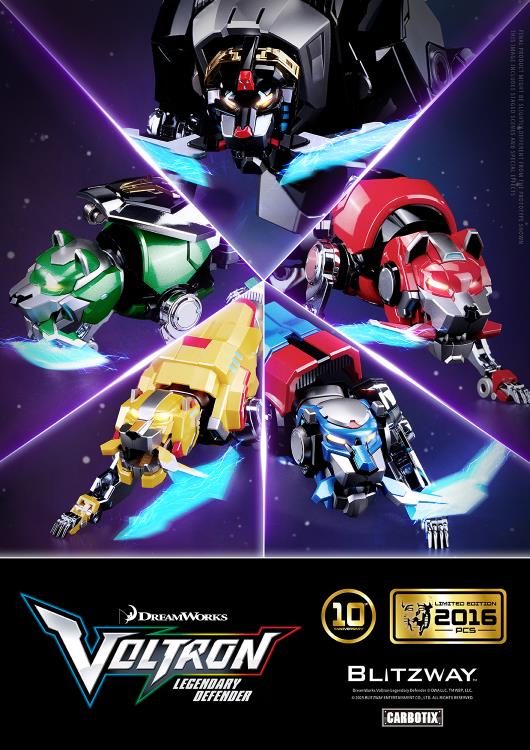 Voltron: Legendary Defender Carbotix 10th Anniversary Voltron (Special Limited Edition Ver.) Action Figure Gallery Image 6