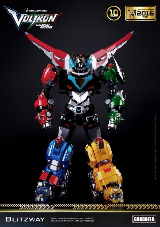 Voltron: Legendary Defender Carbotix 10th Anniversary Voltron (Special Limited Edition Ver.) Action Figure Gallery Image 5