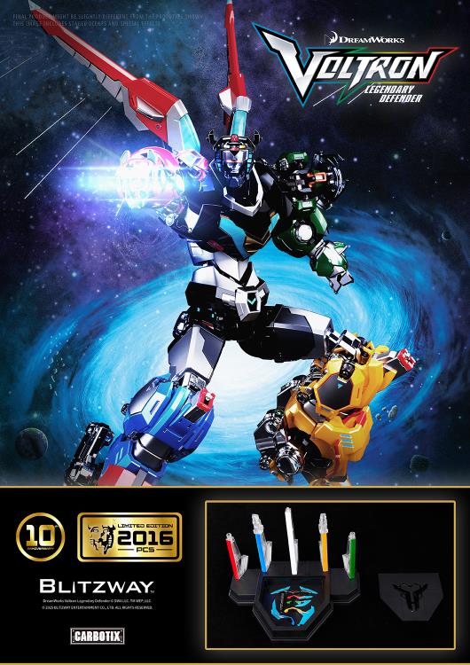 Voltron: Legendary Defender Carbotix 10th Anniversary Voltron (Special Limited Edition Ver.) Action Figure Gallery Image 4