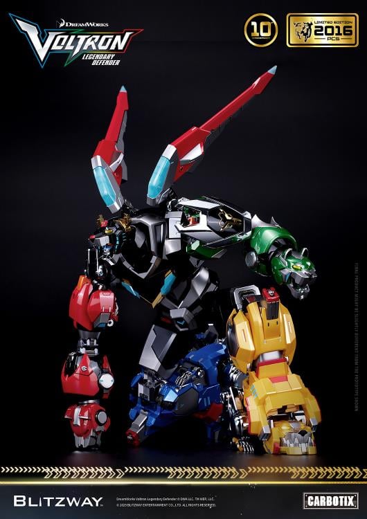 Voltron: Legendary Defender Carbotix 10th Anniversary Voltron (Special Limited Edition Ver.) Action Figure Gallery Image 8