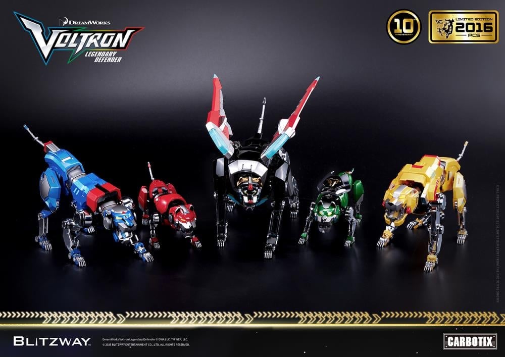 Voltron: Legendary Defender Carbotix 10th Anniversary Voltron (Special Limited Edition Ver.) Action Figure Gallery Image 11