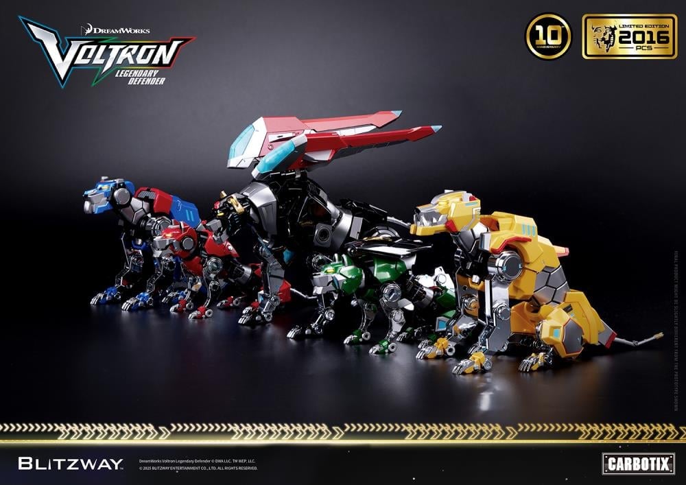 Voltron: Legendary Defender Carbotix 10th Anniversary Voltron (Special Limited Edition Ver.) Action Figure Gallery Image 12