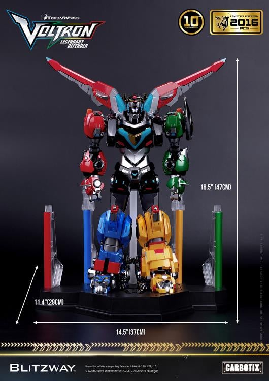 Voltron: Legendary Defender Carbotix 10th Anniversary Voltron (Special Limited Edition Ver.) Action Figure Gallery Image 31