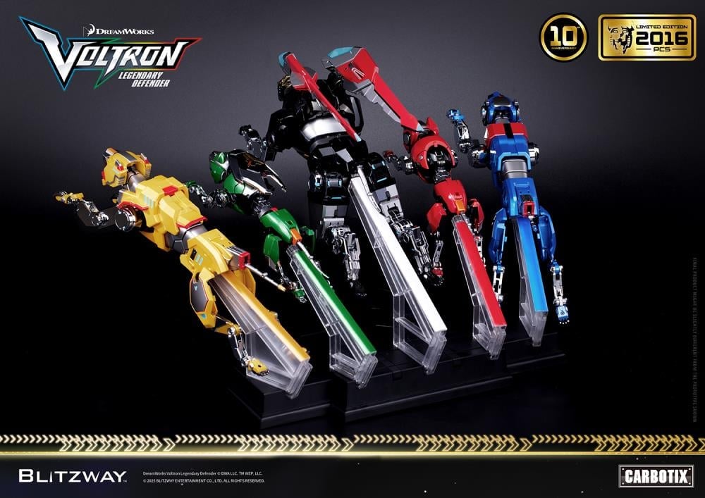 Voltron: Legendary Defender Carbotix 10th Anniversary Voltron (Special Limited Edition Ver.) Action Figure Gallery Image 28