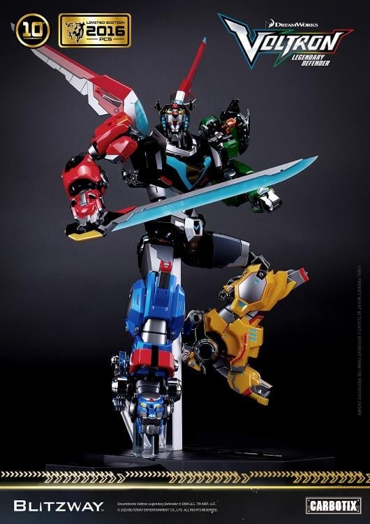 Voltron: Legendary Defender Carbotix 10th Anniversary Voltron (Special Limited Edition Ver.) Action Figure Gallery Image 20