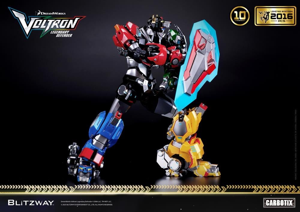 Voltron: Legendary Defender Carbotix 10th Anniversary Voltron (Special Limited Edition Ver.) Action Figure Gallery Image 22