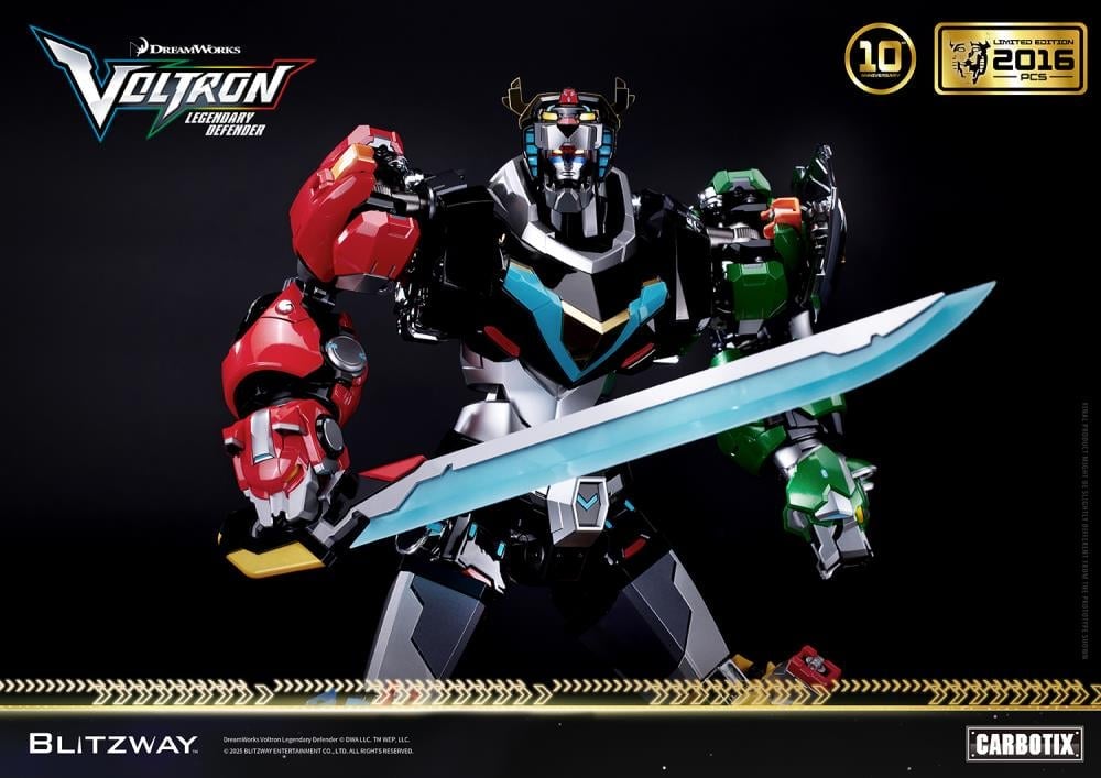Voltron: Legendary Defender Carbotix 10th Anniversary Voltron (Special Limited Edition Ver.) Action Figure Gallery Image 21