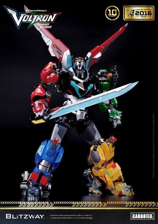 Voltron: Legendary Defender Carbotix 10th Anniversary Voltron (Special Limited Edition Ver.) Action Figure Gallery Image 25