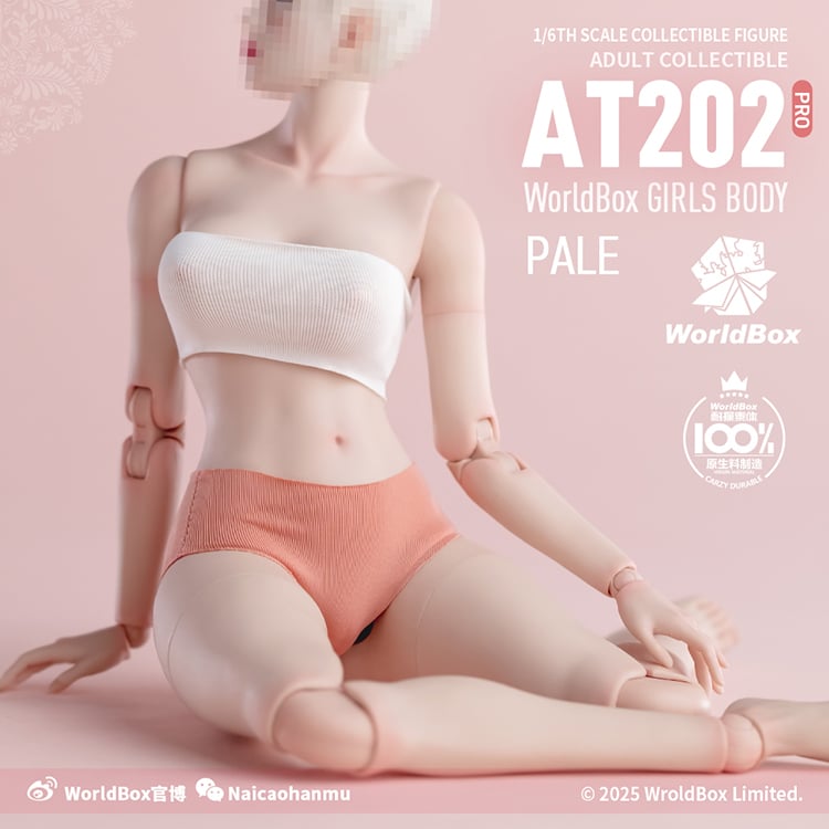 Crazy Durable Female (Upgraded Ver.) 1/6 Scale Body (AT202Pro - Pale) Gallery Image 10
