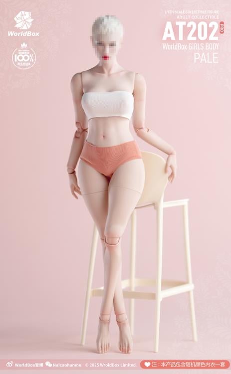 Crazy Durable Female (Upgraded Ver.) 1/6 Scale Body (AT202Pro - Pale) Gallery Image 5