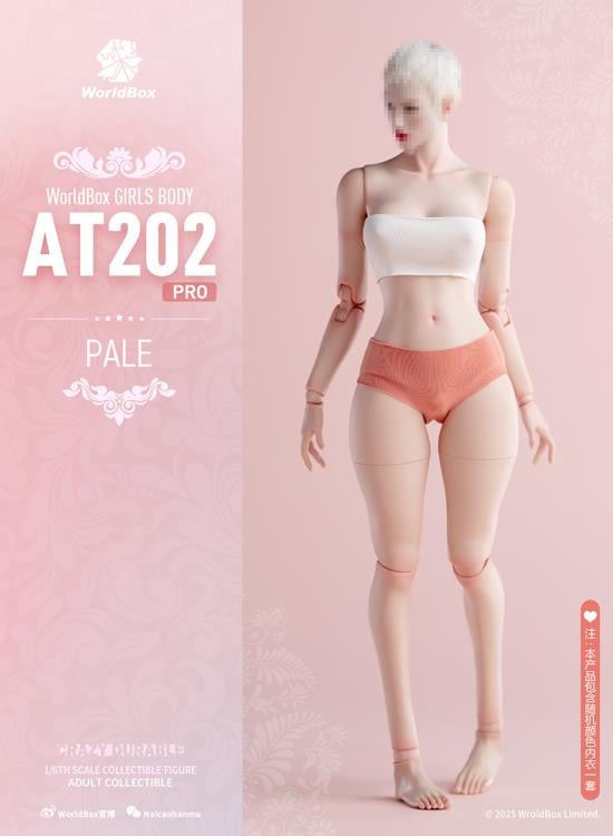 Crazy Durable Female (Upgraded Ver.) 1/6 Scale Body (AT202Pro - Pale) Gallery Image 8
