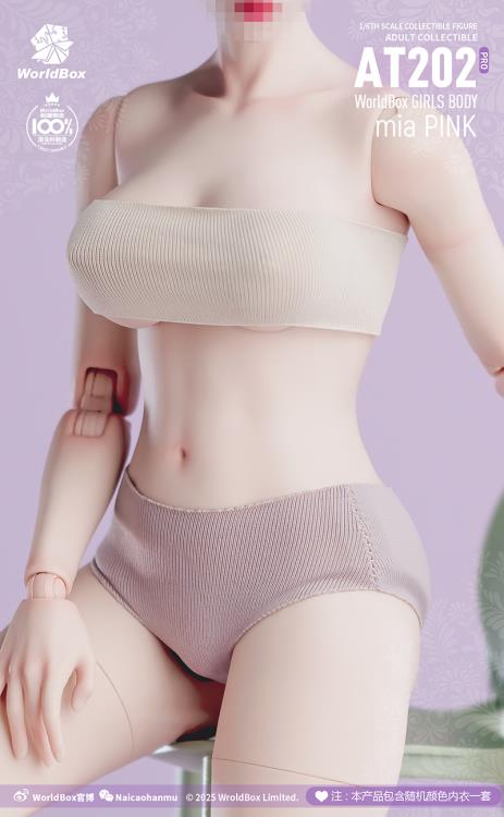 Crazy Durable Female (Upgraded Ver.) 1/6 Scale Body (AT202Pro - mia Pink) Gallery Image 7