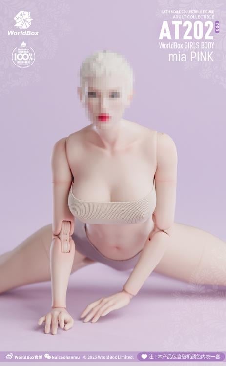 Crazy Durable Female (Upgraded Ver.) 1/6 Scale Body (AT202Pro - mia Pink) Gallery Image 9