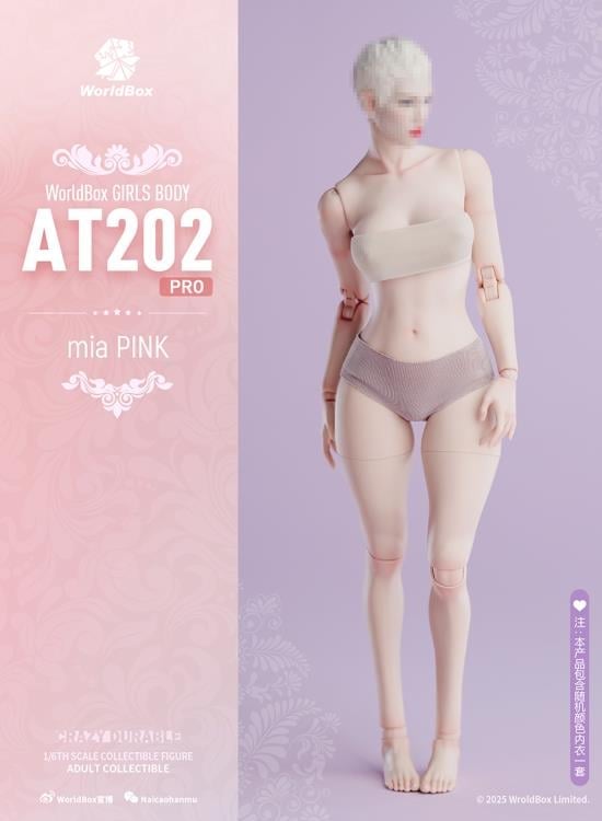 Crazy Durable Female (Upgraded Ver.) 1/6 Scale Body (AT202Pro - mia Pink) Gallery Image 10