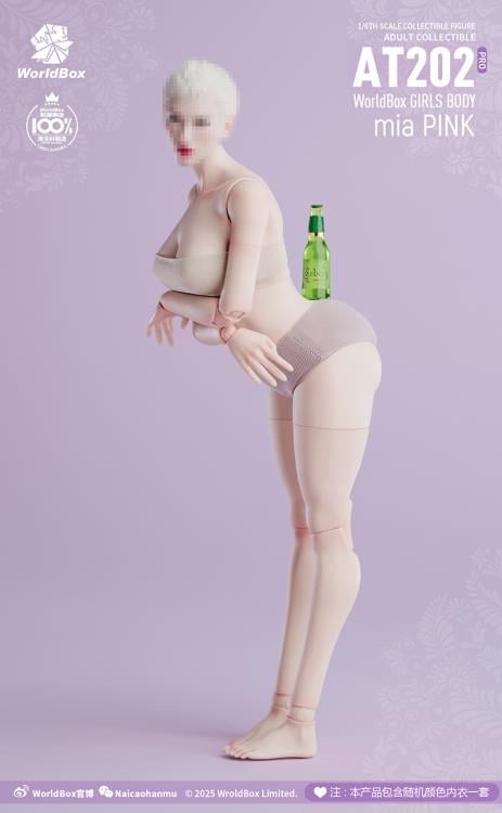 Crazy Durable Female (Upgraded Ver.) 1/6 Scale Body (AT202Pro - mia Pink) Gallery Image 4