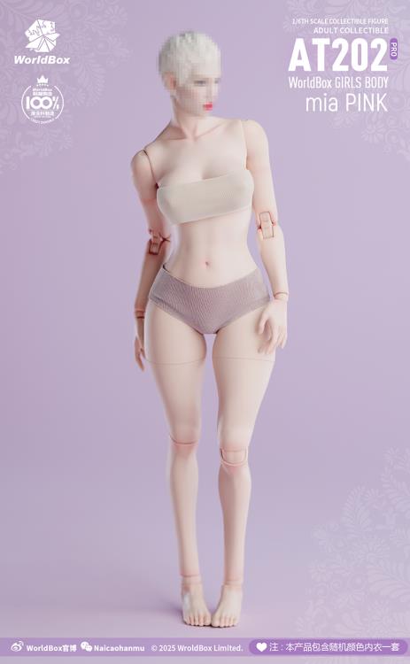 Crazy Durable Female (Upgraded Ver.) 1/6 Scale Body (AT202Pro - mia Pink) Gallery Image 3