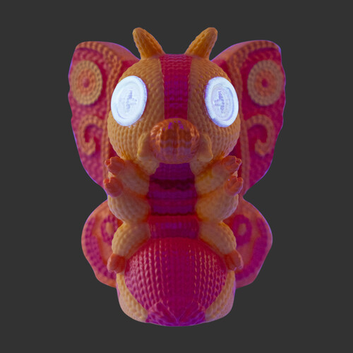 Toho Handmade by Robots Mothra (Flame Glow in the Dark) Figure Gallery Image 7