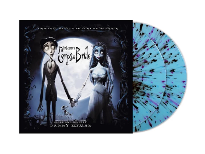 Corpse Bride Original Motion Picture Soundtrack Vinyl 2XLP (Blue Moon with Purple and Black Ghost) Gallery Image 1