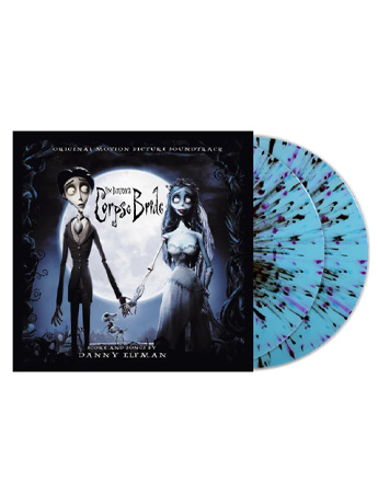 Corpse Bride Original Motion Picture Soundtrack Vinyl 2XLP (Blue Moon with Purple and Black Ghost) Gallery Image 2