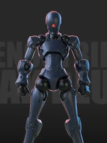 3 Min Project Xenostrike (Blue Ver.) 1/18 Scale Model Kit Gallery Image 2