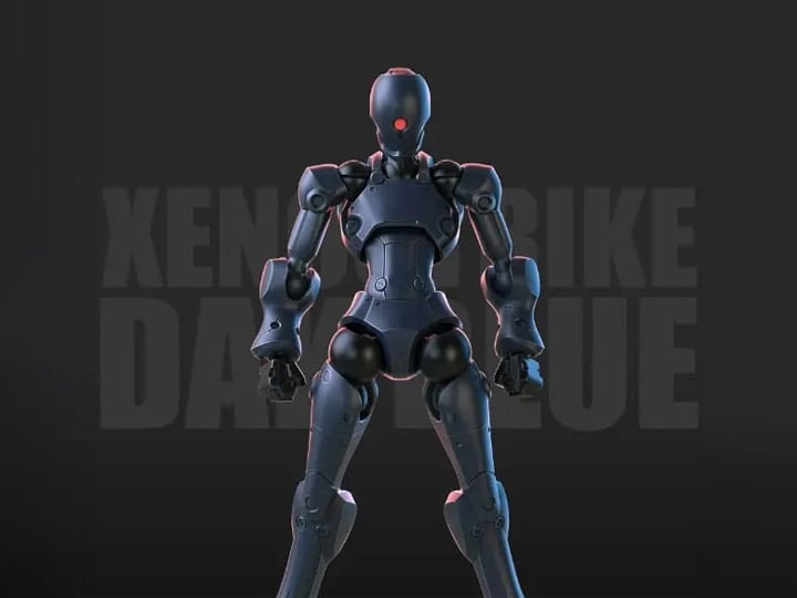 3 Min Project Xenostrike (Blue Ver.) 1/18 Scale Model Kit Gallery Image 1