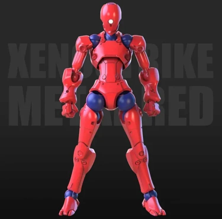3 Min Project Xenostrike (Red Ver.) 1/18 Scale Model Kit