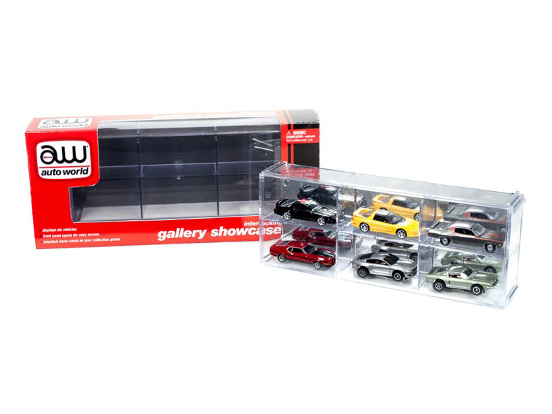 1/64 Scale Six Car Interlocking Gallery Showcase Display Case Gallery Image 1