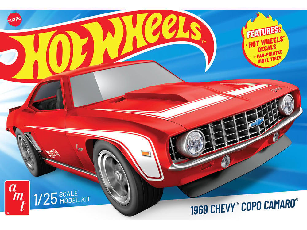 Hot Wheels 1969 Chevy COPO Camaro 1/25 Scale Model Kit Gallery Image 1