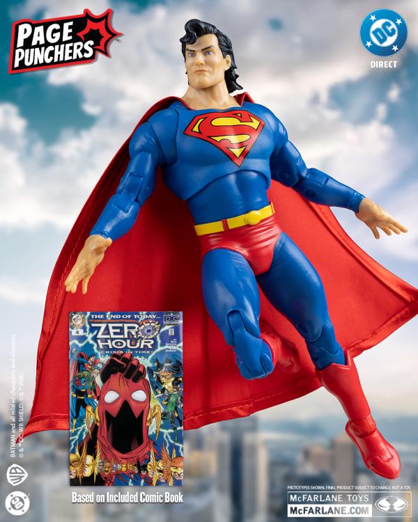 Zero Hour: Crisis in Time DC Page Punchers Superman 7" Action Figure with Comic Gallery Image 3