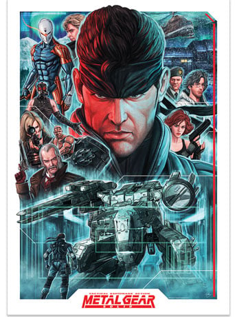 Metal Gear Solid Montage Limited Edition Art Print