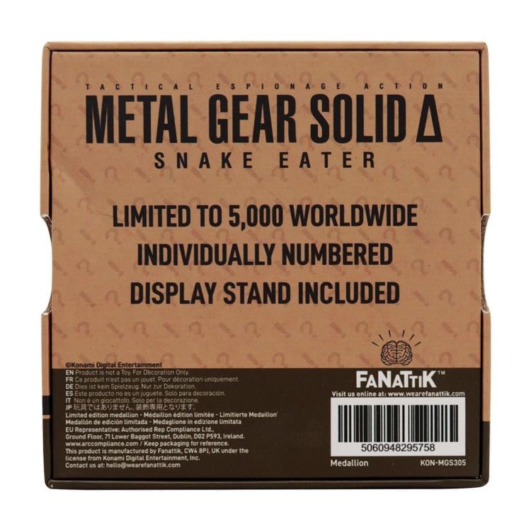 Metal Gear Solid Delta: Snake Eater Cobra Unit Limited Edition Medallion Gallery Image 7