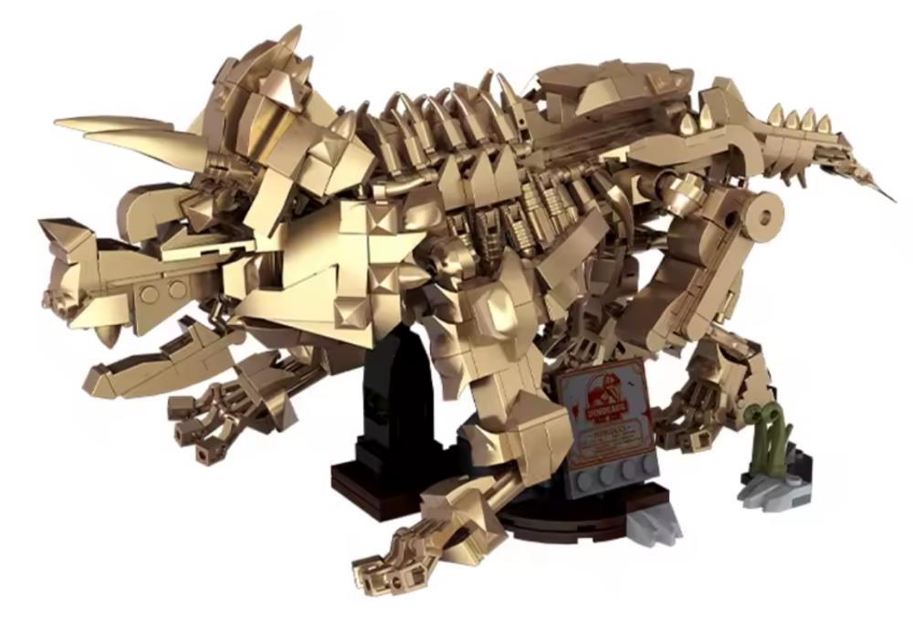 Dinosaur Ornament Triceratops Skeleton Building Block Set Gallery Image 3