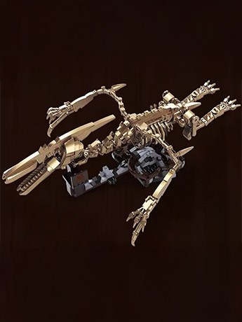 Dinosaur Ornament Pterosaur Skeleton Building Block Set Gallery Image 2