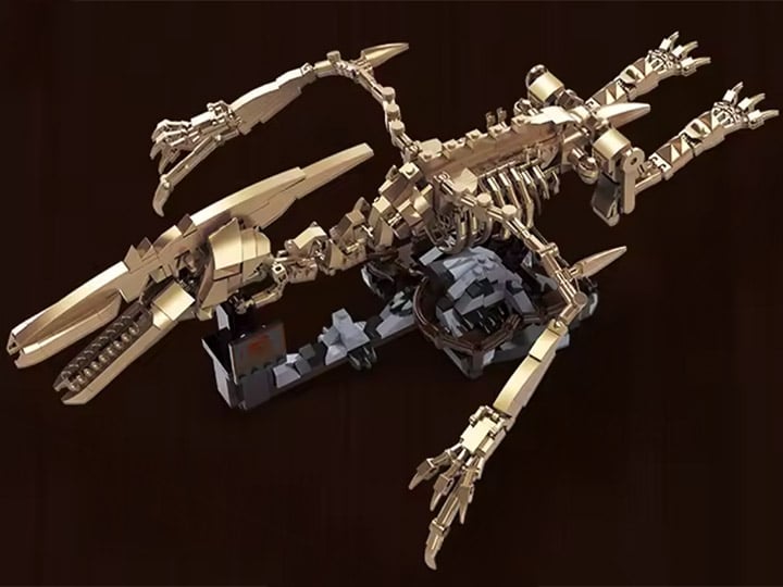 Dinosaur Ornament Pterosaur Skeleton Building Block Set Gallery Image 1