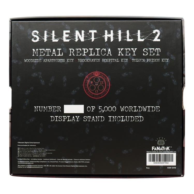 SILENT HILL 2 Limited Edition Replica Set of 3 Keys