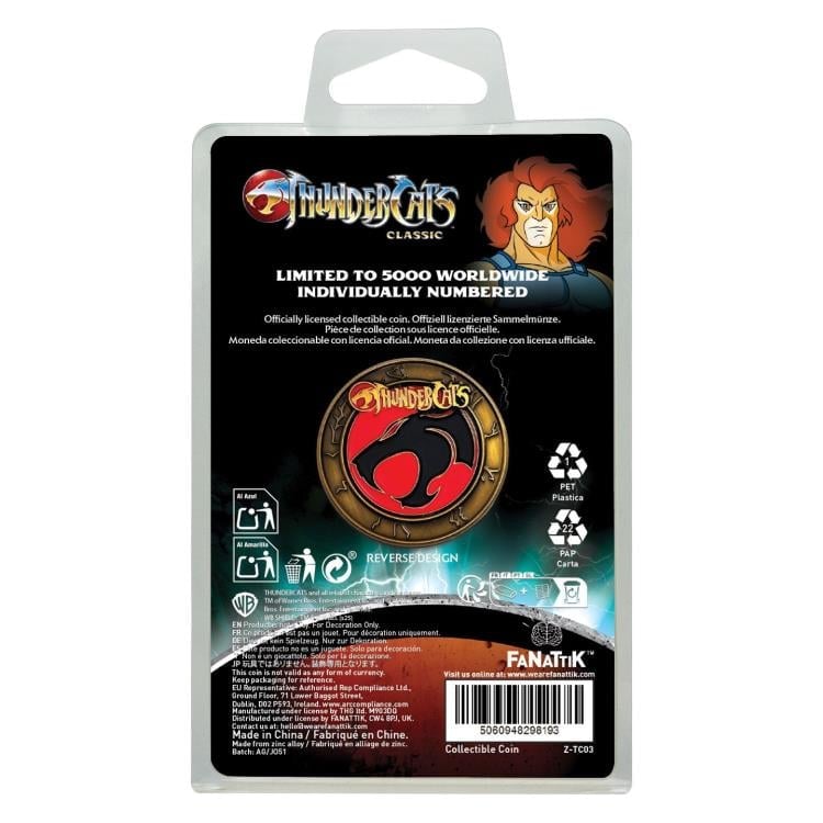 ThunderCats 40th Anniversary Lion-O Limited Edition Collectible Coin Gallery Image 7