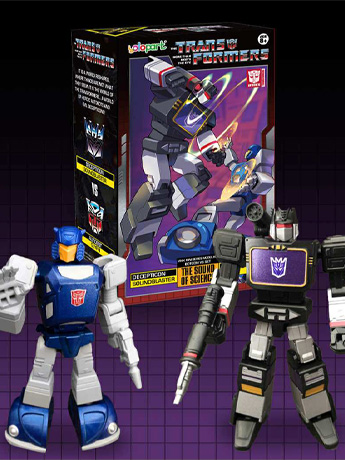 Transformers Soundblaster vs. Glyph BotCon 2025 Exclusive Advanced Model Kit Set Gallery Image 2