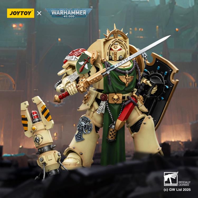 Warhammer 40,000 Dark Angels Deathwing Knight 1 with Power Sword, Storm Shield, and Teleport Homer 1/18 Scale Action Figure Gallery Image 3