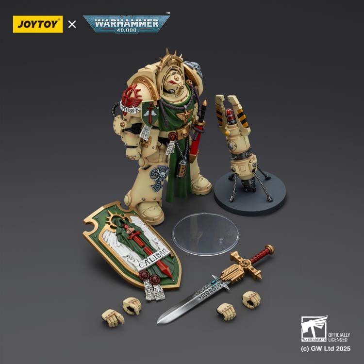 Warhammer 40,000 Dark Angels Deathwing Knight 1 with Power Sword, Storm Shield, and Teleport Homer 1/18 Scale Action Figure Gallery Image 11