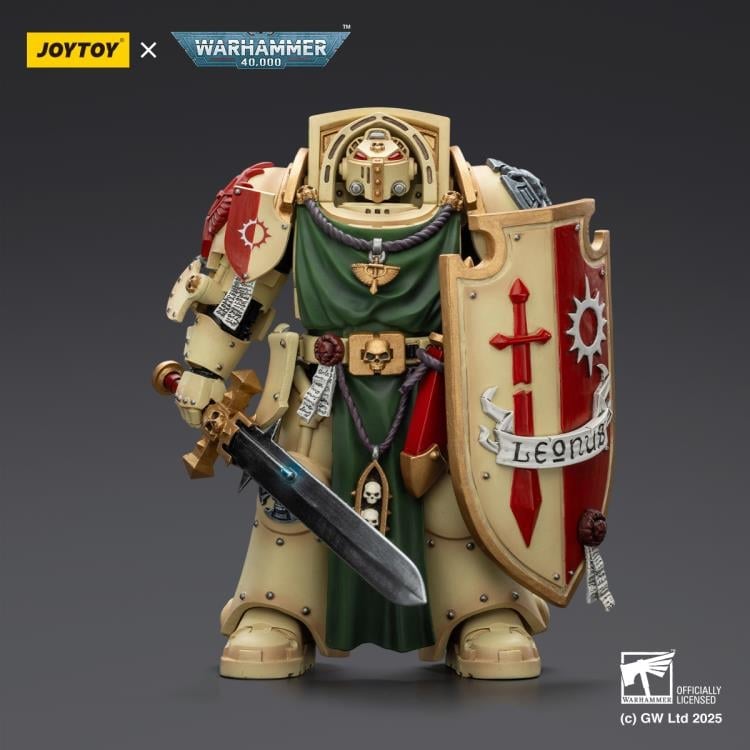 Warhammer 40,000 Dark Angels Deathwing Knight 2 with Power Sword, Storm Shield, and Watcher in the Dark 1/18 Scale Action Figure Gallery Image 4