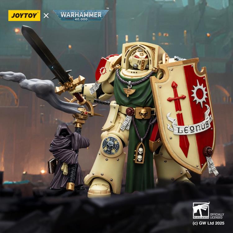 Warhammer 40,000 Dark Angels Deathwing Knight 2 with Power Sword, Storm Shield, and Watcher in the Dark 1/18 Scale Action Figure Gallery Image 3